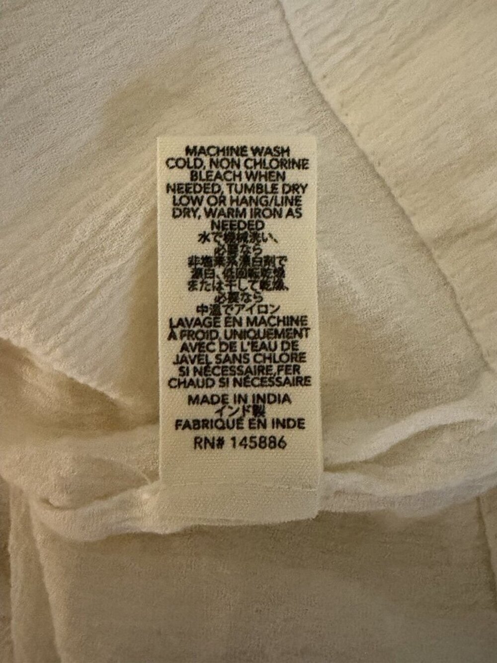 The Great. Women’s Ivory Flowy Gauzy Sleeveless Babydoll Blouse Tunic Size 0 - Picture 6 of 9